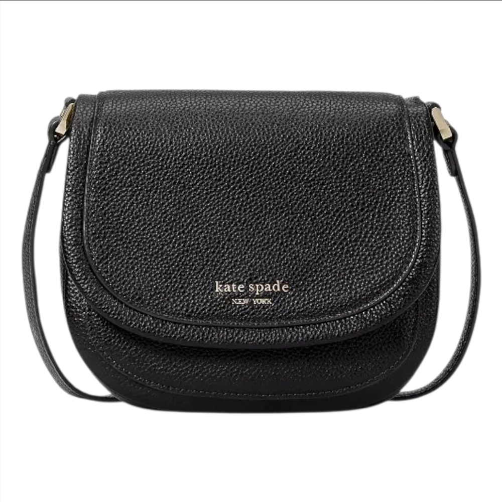 Kate Spade Roulette Leather Small Saddle Crossbody